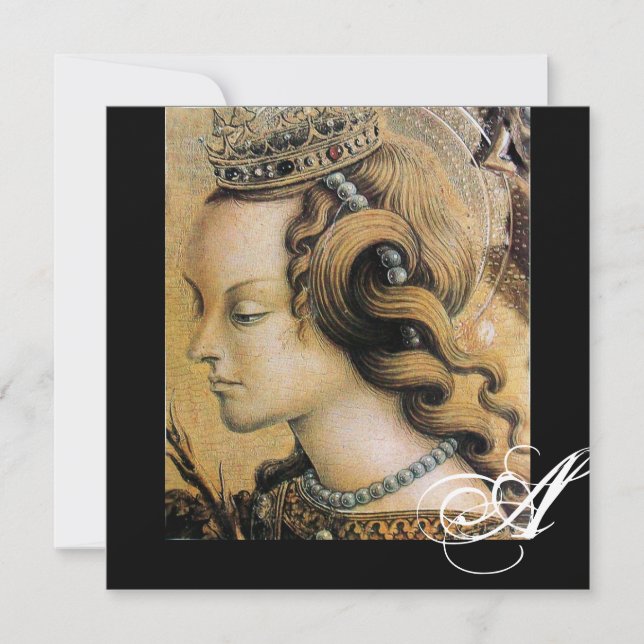YOUNG PRINCESS SWEET 16 PARTY Monogram Invitation (Front)