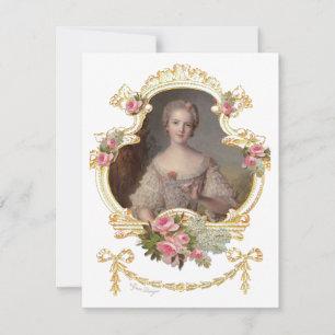 Young Queen Marie Antoinette Pink Roses Cards