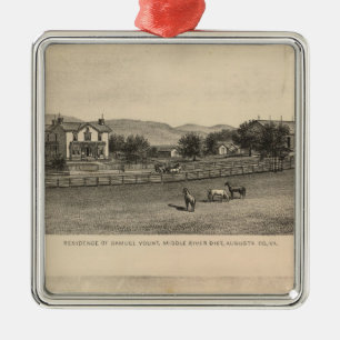 Young residences metal ornament