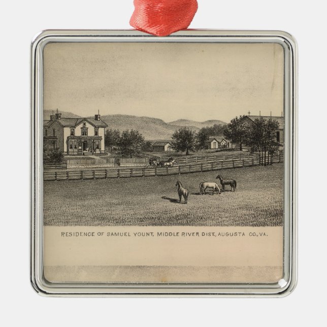 Young residences metal ornament (Front)