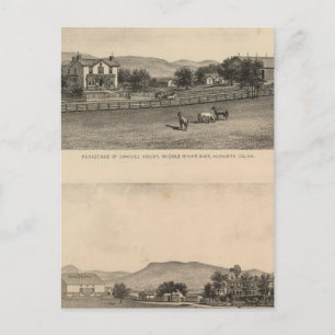 Young residences postcard