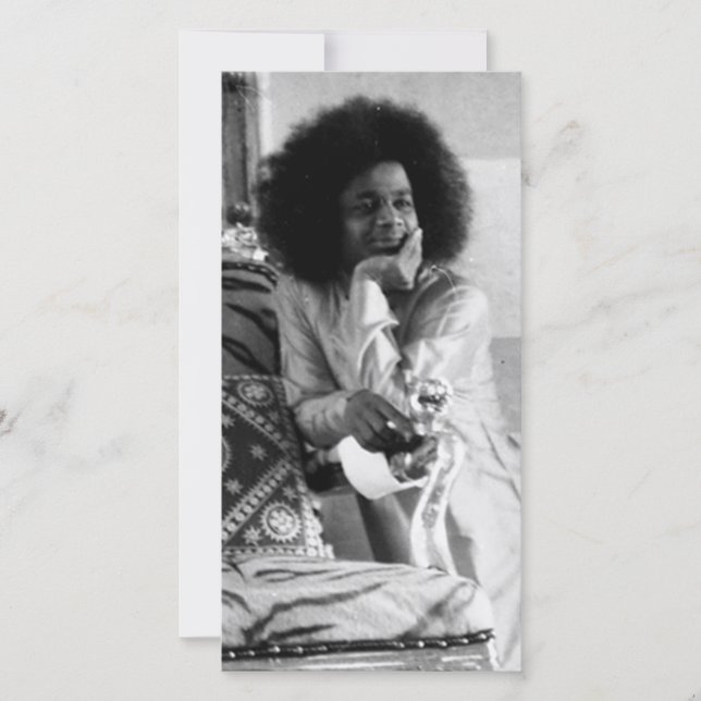 Young Sathya Sai Baba Photo Card (Front)