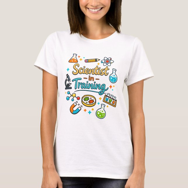 Young Scientist in Training Invitation T-Shirt (Front)