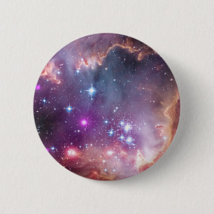 Young Stars In The Small Magellanic Cloud. 2 Inch Round Button