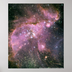 Young Stars in The Small Magellanic Cloud Poster