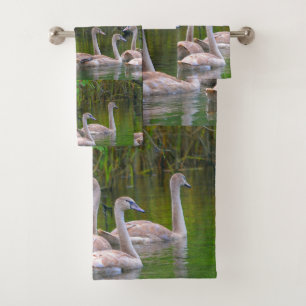 Young Swans Bath Towel Set
