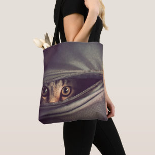 Young Tabby Kitten Tote Bag