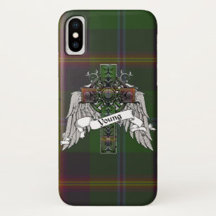 Young Tartan Cross iPhone X Case