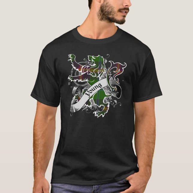 Young Tartan Lion T-Shirt (Front)