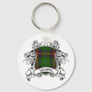 Young Tartan Shield Keychain