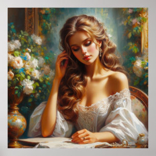 Young Victorian Lady Poster