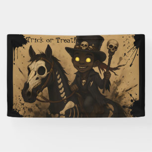Young Voodoo Doc on Skull Horse Banner