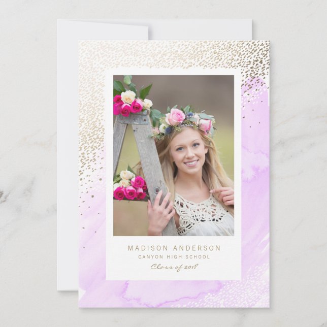 Young Wild and Free Graduation Announcement (Front)