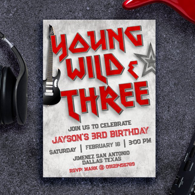 Young Wild and Three Rock Invitation (Young Wild and Three Rock Invitation)