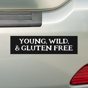 Young Wild Gluten Free Bumper Sticker