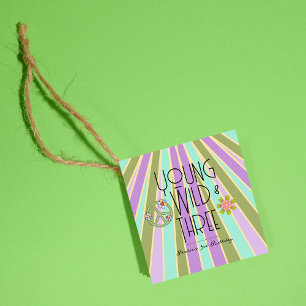 Young, Wild & Three   B-Day Favour Tag   Cools