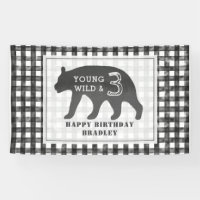 Young Wild & Three Bear Gingham Birthday
