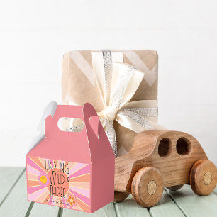 Young, Wild & Three   Birthday Favour Box   Pink