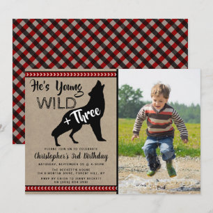 Young Wild & Three Boys Invitations pour le troisi