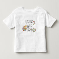 Young, Wild & Three | Kid Birthday T-Shirt | Boho