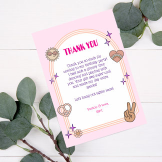 Young, Wild, & Three Thank You Card
