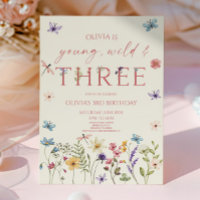 Young Wild & Three Wildflower 3rd Birthday Party