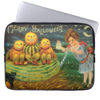 Young Witch's Brew: Pumpkin Men on Magick Altar