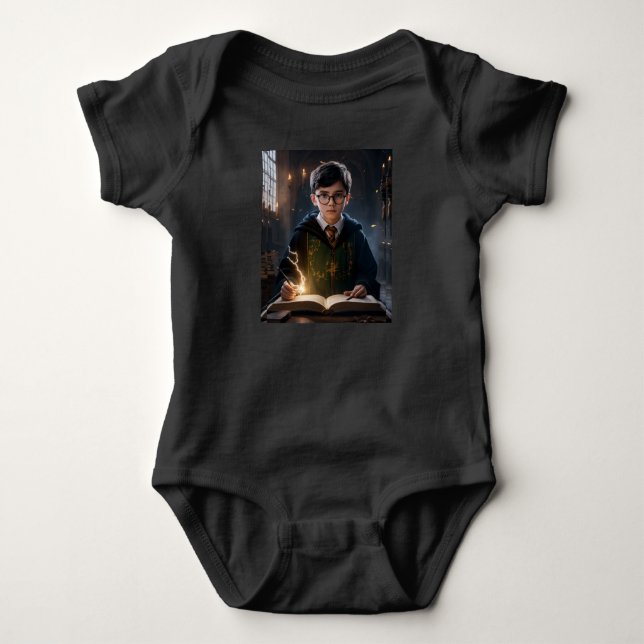 Young Wizard at Hogwarts – Magic Awaits Tee (Front)
