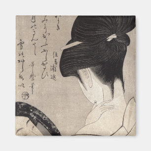 Young woman applying make-up, c.1795-96 magnet