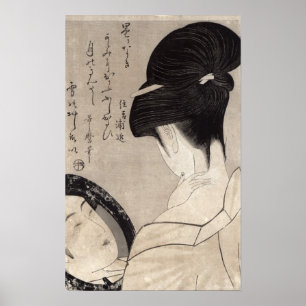 Young woman applying make-up, c.1795-96 poster
