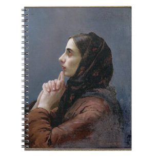 Young Woman at Prayer, 1879 (oil on canvas) Notebook
