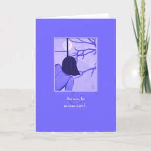 Young Woman at Shoji Screen Oceans Apart Card