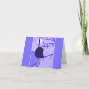 Young Woman at Shoji Screen WINTER Blank Note  Card