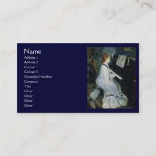 Young Woman at the Piano by Renoir Business Card