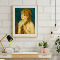 Young Woman Braiding Her Hair by Renoir