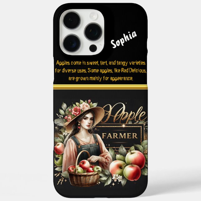Young Woman Collecting Apples Case-Mate iPhone Case (Back)