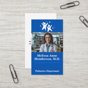 Young Woman Doctor Smiling in Office Business Card