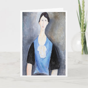 Young Woman in Blue, Modigliani Card