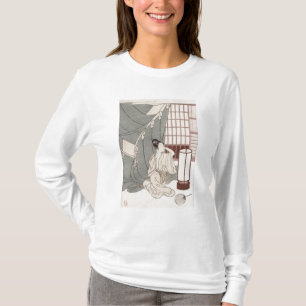 Young woman kneeling by her mosquito net, 1766 T-Shirt