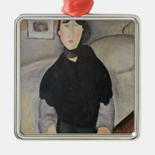 Young Woman of the People Metal Ornament