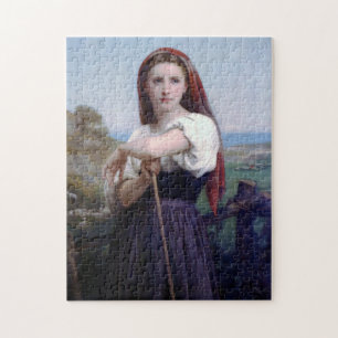Young Woman Shepherdess, Bouguereau Jigsaw Puzzle