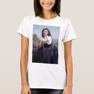 Young Woman Shepherdess, Bouguereau T-Shirt