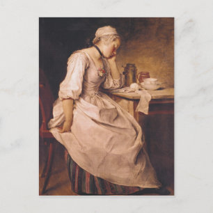 Young Woman Sleeping Postcard