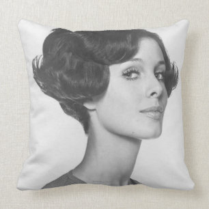 Young Woman Throw Pillow