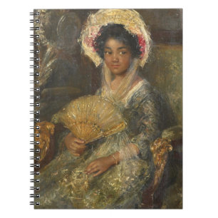 Young Woman with a Fan Isabella Simon Maris Art Notebook