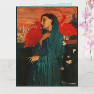 Young Woman with Ibis by Edgar Degas Card
