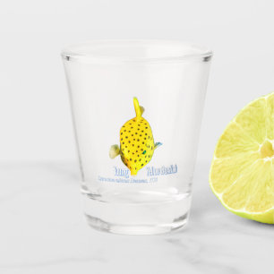 Young Yellow Boxfish Shot Glass