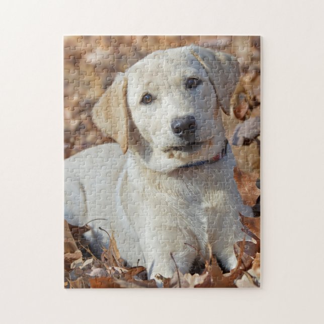 Young Yellow Labrador Retriever Puppy Jigsaw Puzzle (Vertical)