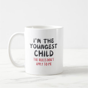 Youngest Child – Rules Don't Apply to Me Custom Coffee Mug