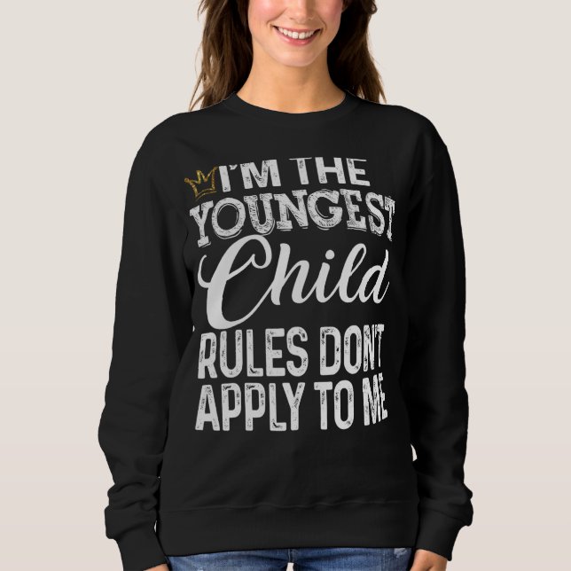 Youngest Child   Rules Don't Apply to Me Tee with  (Front)